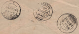 142526 1927 AIRMAIL LONDON TO INDIA WITH 1924 1D WEMBLEY (SG430) AND OTHER KGV ISSUES.