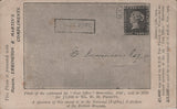 142537 CIRCA 1920 ERRINGTON AND MARTIN STAMP DEALERS PROMOTIONAL CARD ILLUSTRATING 'POST OFFICE' MAURITIUS.