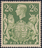 142586 1942 2/6 YELLOW-GREEN (SG476b) 'MAJOR RE-ENTRY' (SPEC Q30a) FINE O.G.