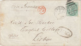 142619 1875 MAIL STAFFORD TO LISBON 1S GREEN PL.11 (SG150).