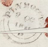 142628 1841 MAIL LANDRAKE, CORNWALL TO PLYMOUTH WITH 'Landrake/ Penny Post'  HANDSTAMP (CO135).