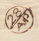 142635 1772 MAIL LONDON TO RAMSGATE WITH 'RJ' LONDON RECEIVERS HANDSTAMP AND BISHOP MARK.