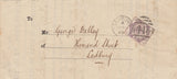 142642 1885 'NOTICE OF OBJECTION' USED IN LEDBURY, HEREFORDSHIRE 3D LILAC (SG191).