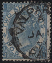 142646 1867 2S DULL BLUE (SG118) FINE USED.