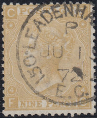 142659 1867 9D STRAW (SG110) VERY FINE USED.