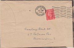142670 1948 ADVERTISING MAIL SHREWSBURY, SHROPS TO BIRMINGHAM 1D PALE SCARLET (SG486).