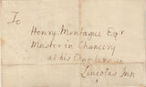 142699 1746 MAIL TO QUEEN ANNE'S BOUNTY, DOCKWRA HANDSTAMP.
