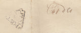 142699 1746 MAIL TO QUEEN ANNE'S BOUNTY, DOCKWRA HANDSTAMP.