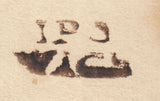 142704 1758 MAIL UFFORD, SUFFOLK TO QUEEN ANNES BOUNTY, LONDON 'IPS/WICH' TWO LINE HANDSTAMP (SK180).