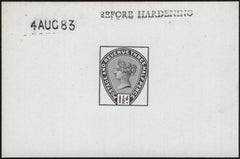142736 1883 1½D LILAC (SG188) DIE PROOF DATED '4 AUG 83' .