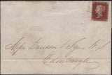 142749 1846 MAIL PAISLEY TO EDINBURGH 1D PL.66 (SG8) (JK).