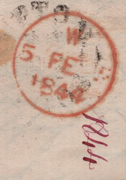 142762 1844 MAIL TO LONDON 1D PL.42 (SG8)(HA).
