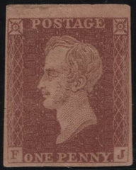 142770 1850 IMPERFORATE PRINCE CONSORT ESSAY IN BROWN (SPEC DP71(2) FINE UNUSED.