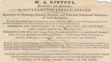 142787 1845 ADVERTISING ENVELOPE RINGWOOD, HANTS TO POOLE 'Ringwood/Penny Post' HANDSTAMP (HA1122).