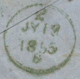 142819 1855 MAIL CRIMEAN WAR TO DUBLIN WITH DIE1 1D (SG17) X 3.