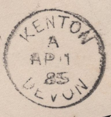 142828 1885 MOURNING ENVELOPE LONDON TO EXETER WITH 1½D LILAC (SG188) FINE SINGLE USAGE.