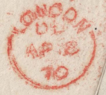 142831 1870 MAIL LIVERPOOL TO AREQUIPA, PERU WITH 1D GREEN (SG117) AND 6D MAUVE (SG109).