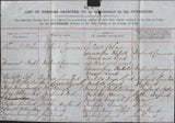 142838 1867 MAIL LONDON TO FOSTON RECTORY, NR YORK 2D BLUE (SG45) 'LIST OF PERSONS OBJECTED TO' IN THE LIST OF VOTERS.