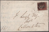 142840 1850 1D ARCHER PL.100 (SG16b)(QG)  EXPERIMENTAL PERFORATION ON COVER EXETER, DEVON TO CULLOMPTON