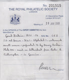 142840 1850 1D ARCHER PL.100 (SG16b)(QG)  EXPERIMENTAL PERFORATION ON COVER EXETER, DEVON TO CULLOMPTON