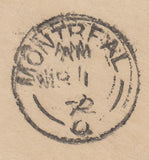 142841 1872 MAIL LIVERPOOL TO MONTREAL 1D PL.146 (SG43) X 3.