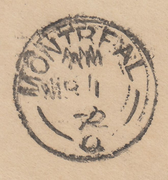 142841 1872 MAIL LIVERPOOL TO MONTREAL 1D PL.146 (SG43) X 3.