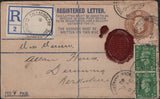 142849 11942 REGISTERED MAIL TILLICOULTRY, CLACKMANNANSHIRE TO DUNNING WITH UNAPPROPRIATED REGISTERED LABEL.