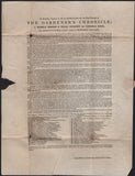 142883 1840 'THE  GARDENER'S CHRONICLE' FIRST EDITION PRINTED WRAPPER LONDON TO 'BOTANIC GARDENS, OCFORD' 1d BLACK PL.1a (SG2)(tk).