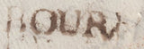 142891 1783 MAIL BOURN, LINCS TO LINCOLN MANUSCRIPT 'By Stamford' WITH 'BOURN' HANDSTAMP UNRECORDED COUNTY CATALOGUE.