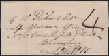 142898 1840 UNIFORM FOURPENNY POST EXETER TO LONDON.