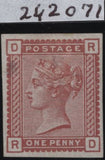 142904 1880 1d VENETIAN-RED ERROR IMPERFORATE (SG166a) GOOD UNUSED.