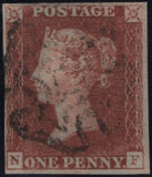 142950 1840-1841 MATCHED TRIO ID BLACK PL.8 (SG2) AND 1D RED (SG7) STATES 1 (AS51) AND STATE 2 (AS55) LETTERED NF.