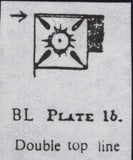 142971  1840-1841 MATCHED TRIO 1D BLACKS PL.1A (SG2) PL.1B (SG2) AND 1D RED PL.1C (SG7/SPEC AS8) LETTERED BL.