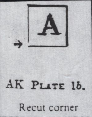 142972 1840-1841 MATCHED TRIO 1D BLACKS PL.1A (SG2) PL.1B (SG2) AND 1D RED PL.1C (SG7/SPEC AS8) LETTERED AK, PLATE 1B CONSTANT VARIETY 'RE-CUT LETTER SQUARE' (SPEC AS5i).
