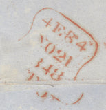 142977 1848 MAIL USED IN LONDON 1D PL.85 (SG8) 'Grays Inn' HANDSTAMP 'L514/GRAY9a'.