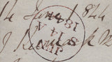 142980 1844 MAIL USED LOCALLY IN EDINBURGH 1D PL.36 (SG8) EDINBURGH MALTESE CROSS (SPEC B1tk).