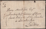 143022 1850 MAIL MONTROSE TO LONDON 1D (SG8) MANUSCRIPT 'Missent to Kings Lane'.