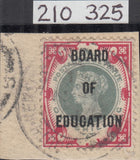 143024 1902 QV Is GREEN AND CARMINE 'BOARD OF EDUCATION' OFFICIAL (SG082) FINE USED WITH RPS CERTIFICATE.0.00.
