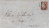 143031 1849 MAIL NORWICH TO LONDON 1D (SG8) 'ST-GILES' RECEIVER'S HANDSTAMP (NK324f).
