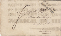 143055 1827 PRINTED NOTICE RE 'LAND INCLOSING' AT 'MANOR OF LOXWOOD', WEST SUSSEX.
