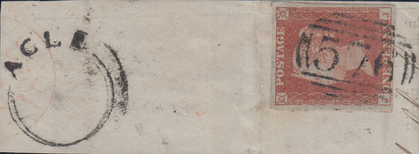 143087 CIRCA 1852 PIECE 1d PL.150 (SG8) '576 NUMERAL'  OF ACLE, NORFOLK AND 'ACLE' UDC  (NC4).