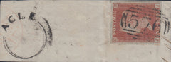 143087 CIRCA 1852 PIECE 1d PL.150 (SG8) '576 NUMERAL'  OF ACLE, NORFOLK AND 'ACLE' UDC  (NC4).