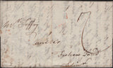 143098 1785 MAIL LONDON  TO EDINBURGH WITH LONDON AND EDINBURGH BISHOP MARKS IN BLACK AND RED RESPECTIVELY.
