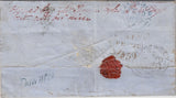 143103 1850 LETTER LONDON TO 'Wick Wilts' 1d (SG8) REDIRECTED WITH SIX REDIRECTIONS IN ATTEMPT TO DELIVER.