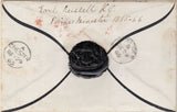 143105 1865 'OFFICIAL PAID' MOURNING ENVELOPE FROM EARL RUSSELL, PRIME MINISTER TO CHESTER