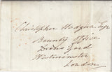 143116 1842 MAIL KIRKBY IRELETH, WESTMORLAND  TO LONDON' ULVERSTONE’ DATE STAMP )(LA1129).