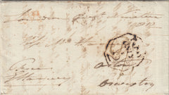 143121 1812 FREE MAIL LONDON TO OSWESTRY WITH CHAMFERED BOXED 'TO PAY/ONLY/D2' HANDSTAMP IN BLACK (L804).