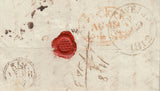 143121 1812 FREE MAIL LONDON TO OSWESTRY WITH CHAMFERED BOXED 'TO PAY/ONLY/D2' HANDSTAMP IN BLACK (L804).