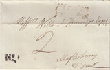 143124 1840 WRAPPER HINDON, WILTSHIRE TO SHAFTESBURY, DORSET 29TH JANUARY, UNIFORM PENNY POST,  POSTED UNPAID.