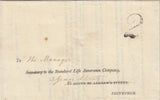 143130 1840 UNPAID MAIL AUCHTERARDER TO EDINBURGH WITH '2' UNIFORM PENNY POST CHARGEMARK IN BLACK.
